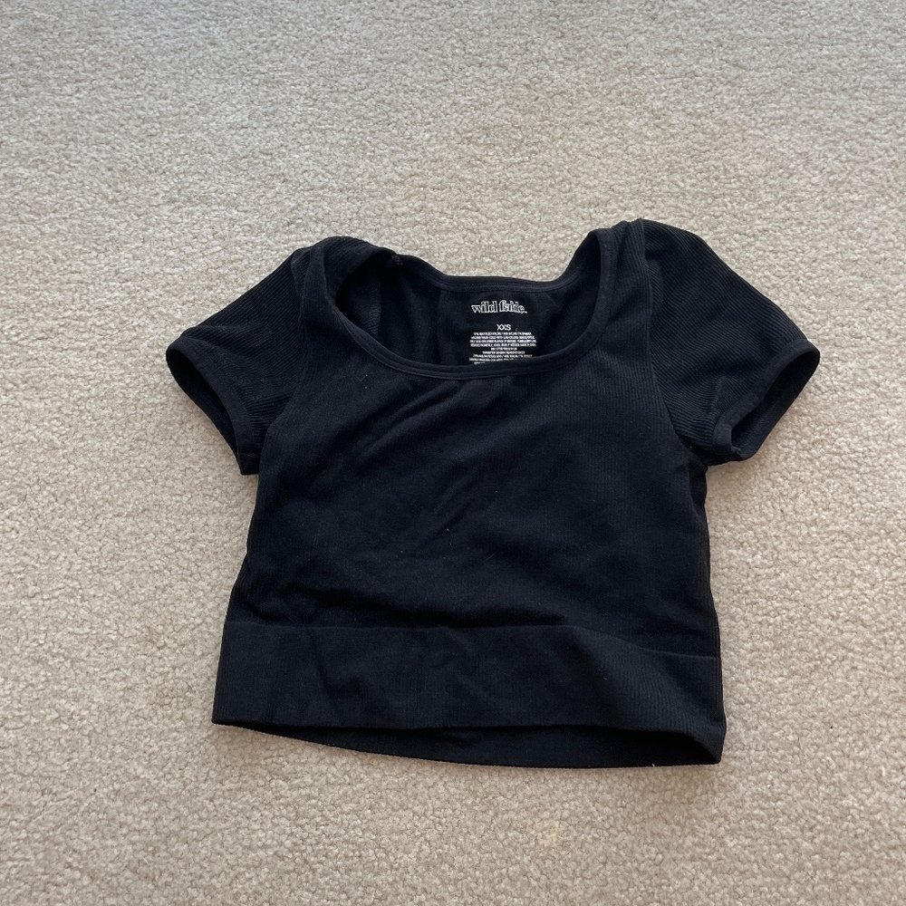 wild fable square neck tee size xxs